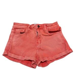 Forever 21 pink/salmon color denim stretchy shorts